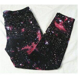 Lovesick Black Galaxy Nebula Stars Stretch Skinny Jeans,  SZ 13, GUC